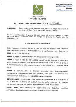 Documento  - Parco Nazionale dell`Alta Murgia