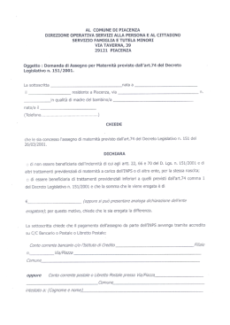 Domanda - Informafamiglie