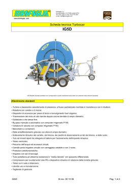 Irrigatore Turbocar Idraulici - IG5D - Cataloghi