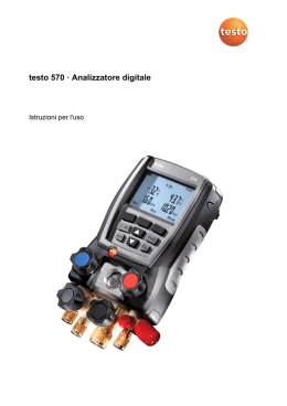Manuale di istruzioni testo 570