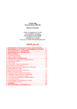 Manuale d`istruzioni