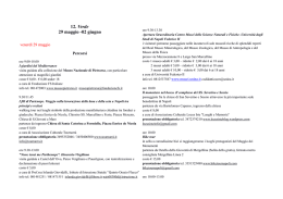 VERDE dal 29 maggio al 2 giugno