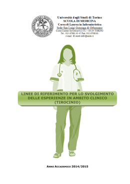 linee di riferimento per lo svolgimento delle esperienze in ambito