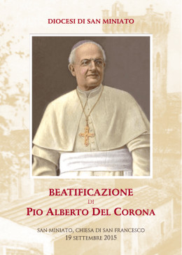 Libretto Beatificazione Del Corona_13xtip