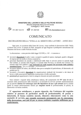 COMUNICATO - CNA Fermo