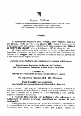 Avviso - Regione Siciliana