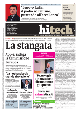 &ldquo;Lenovo Italia: il podio nel mirino, puntando all`eccellenza&rdquo; Apple