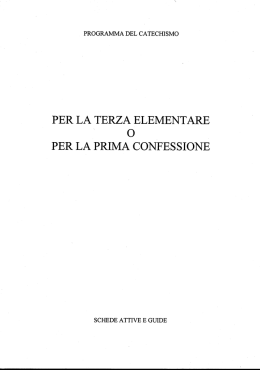 o per la prima Confessione - Parrocchia San Giorgio