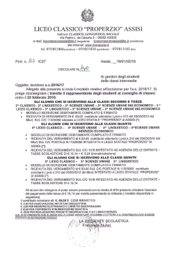 circ classi interm - Liceo Sesto Properzio