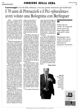 Data: CORRI ERE DELLA SERA
