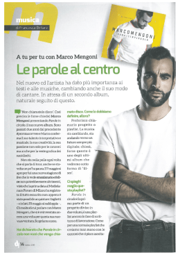 Le parole al centr