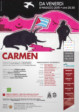 carmen - Teatro Carlo Felice