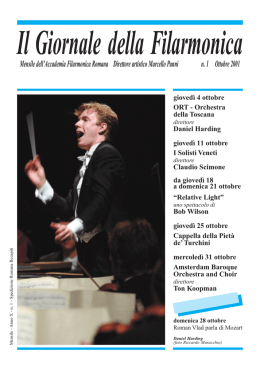 Ottobre - Accademia Filarmonica Romana