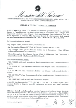 VERBALE DI CONTRATTA_ZJONE INTEGRATIVA In data 18 luglio