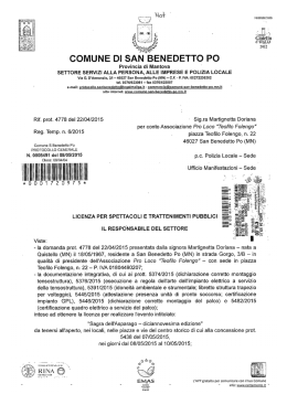 `è`il`ì`iìèn`ò - Comune di San Benedetto Po