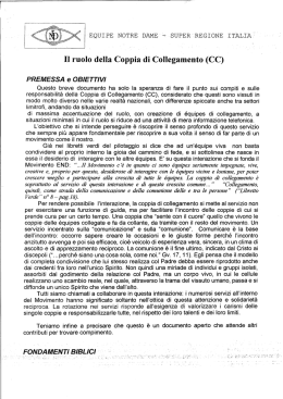 Il ruolo della Coppia di Collegamento