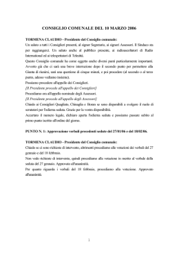 Scarica il verbale - Comune di Piove di Sacco