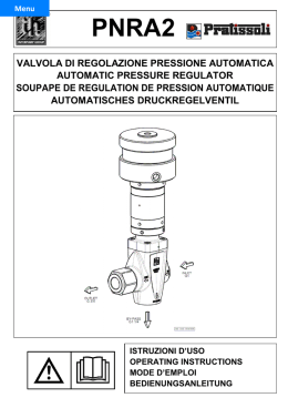 valvola di regolazione pressione automatica