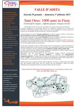 Sant Orso: 1000 anni in Fiera