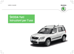 &Scaron;KODA Yeti Istruzioni per l`uso