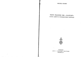Fonti francesi del «Falstaff - Università degli studi di Pavia