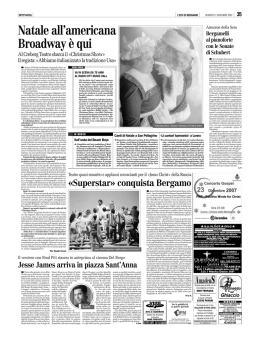 Natale all`americana Broadway &egrave; qui