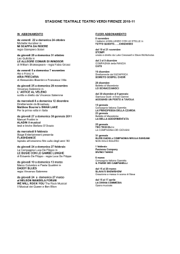 Programma completo per sito - Pro Loco San Giovanni Valdarno