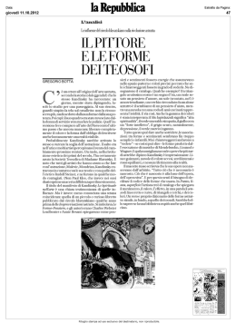 Il pittore e le forme dei teosofi