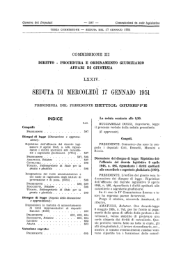 Resoconto stenografico delle Commissioni della I Legislatura