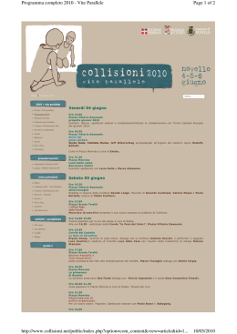 Page 1 of 2 Programma completo 2010
