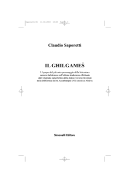 Il Ghilgamesh - Simonelli Editore