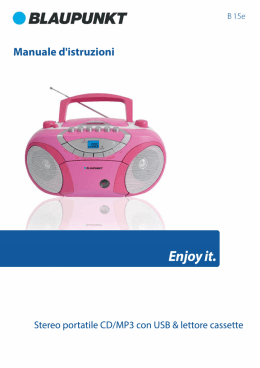 Manuale d`istruzioni