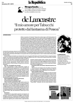 deLancastre - Università di Pisa