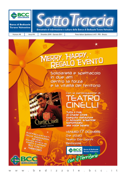 Sottotraccia n.48 - Banca di Bedizzole Turano Valvestino Credito