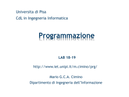 lab1 - Dipartimento di Ingegneria dell`Informazione
