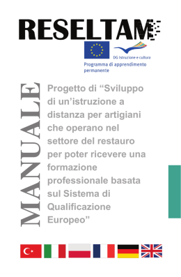 Sviluppo di un`istruzione a distanza per artigiani che