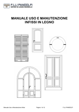 manuale uso e manutenzione infissi in legno