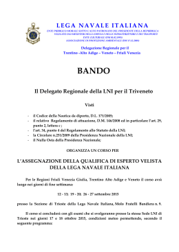 Regione Triveneto - Lega Navale Italiana
