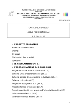 Scarica la CARTA DEL SERVIZIO 2011-2012