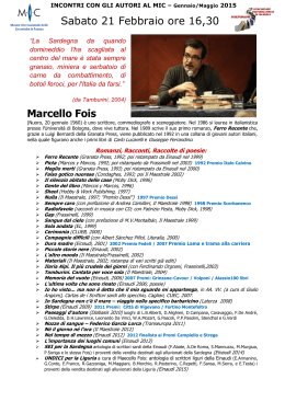 Marcello Fois: profilo