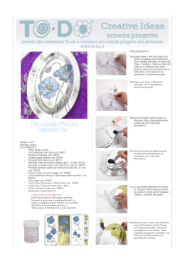 to do decoupage precious 99403 piatto
