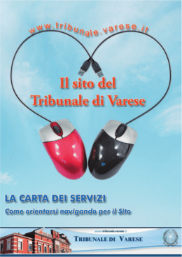 La Guida ai Servizi - Tribunale di Varese