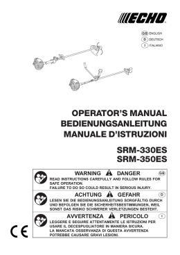 OPERATOR`S MANUAL BEDIENUNGSANLEITUNG MANUALE D