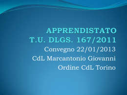 slides appr 22_01_13 - Ordine dei Consulenti del Lavoro di Asti