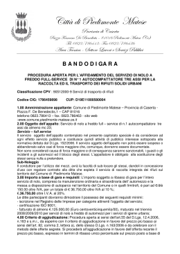 c|xw|ÅÉÇàx `tàxáx - Città di Piedimonte Matese