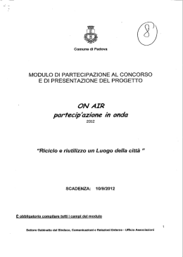 ON AIR - Comune di Padova
