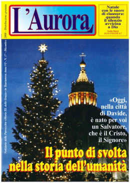 Anno VI n 17 - Natale 2008 - Parrocchia Maria SS. delle Grazie