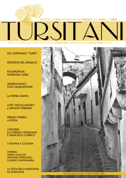 Tursitani - Notizie Tursi