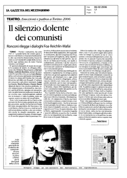 Rassegna stampa non titolata