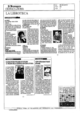 Il Messaggero Appuntamenti